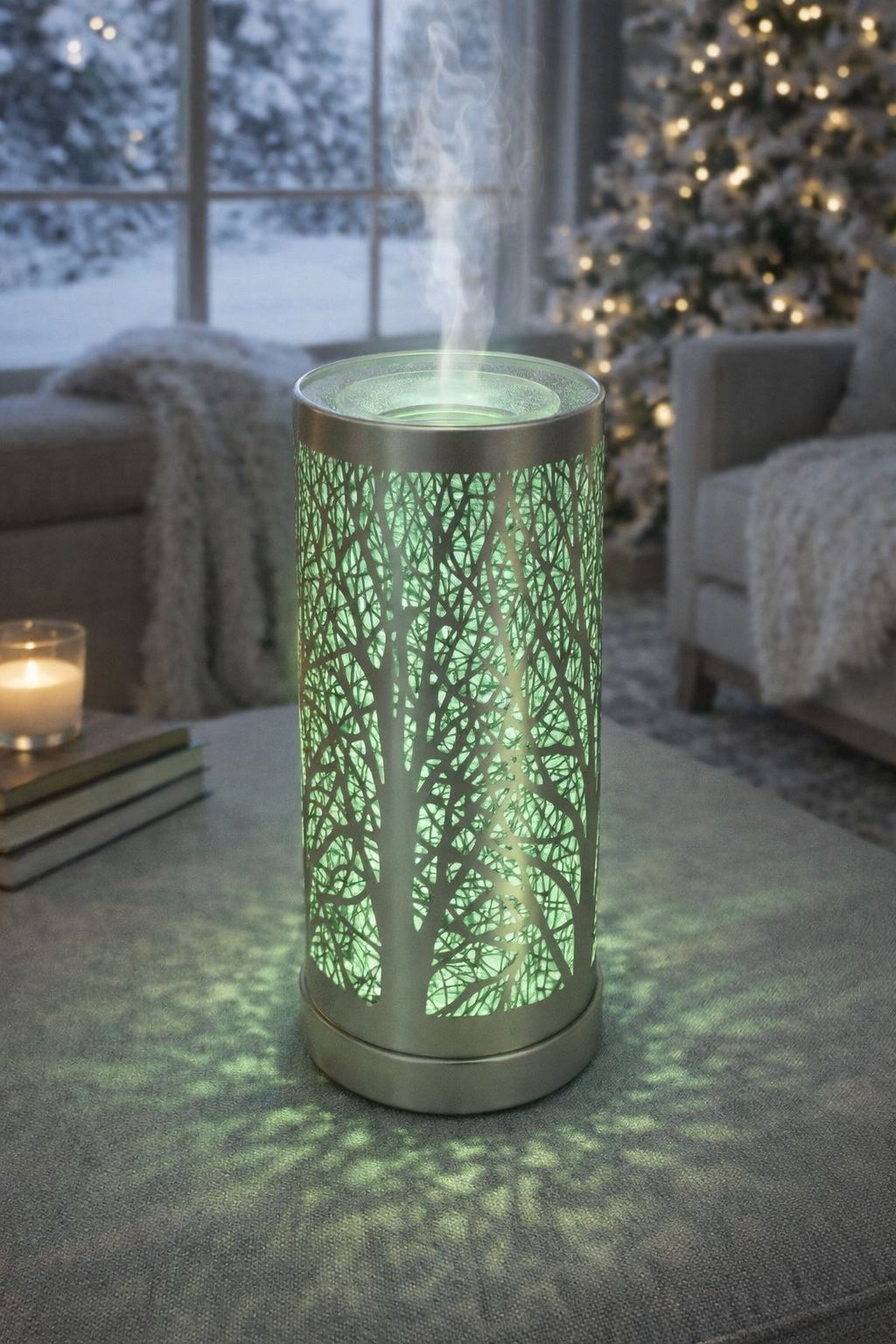 Lampe diffuseur parfum Arbre LED design 26 cm