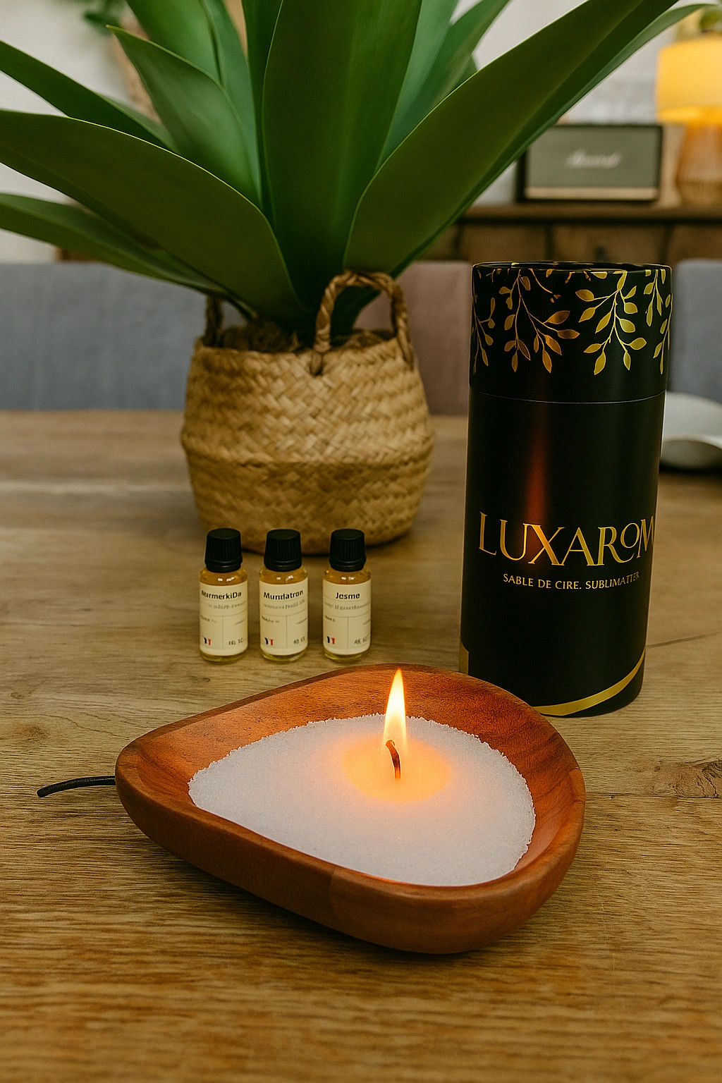 Rituel sensoriel : sable de bougie et 3 parfums