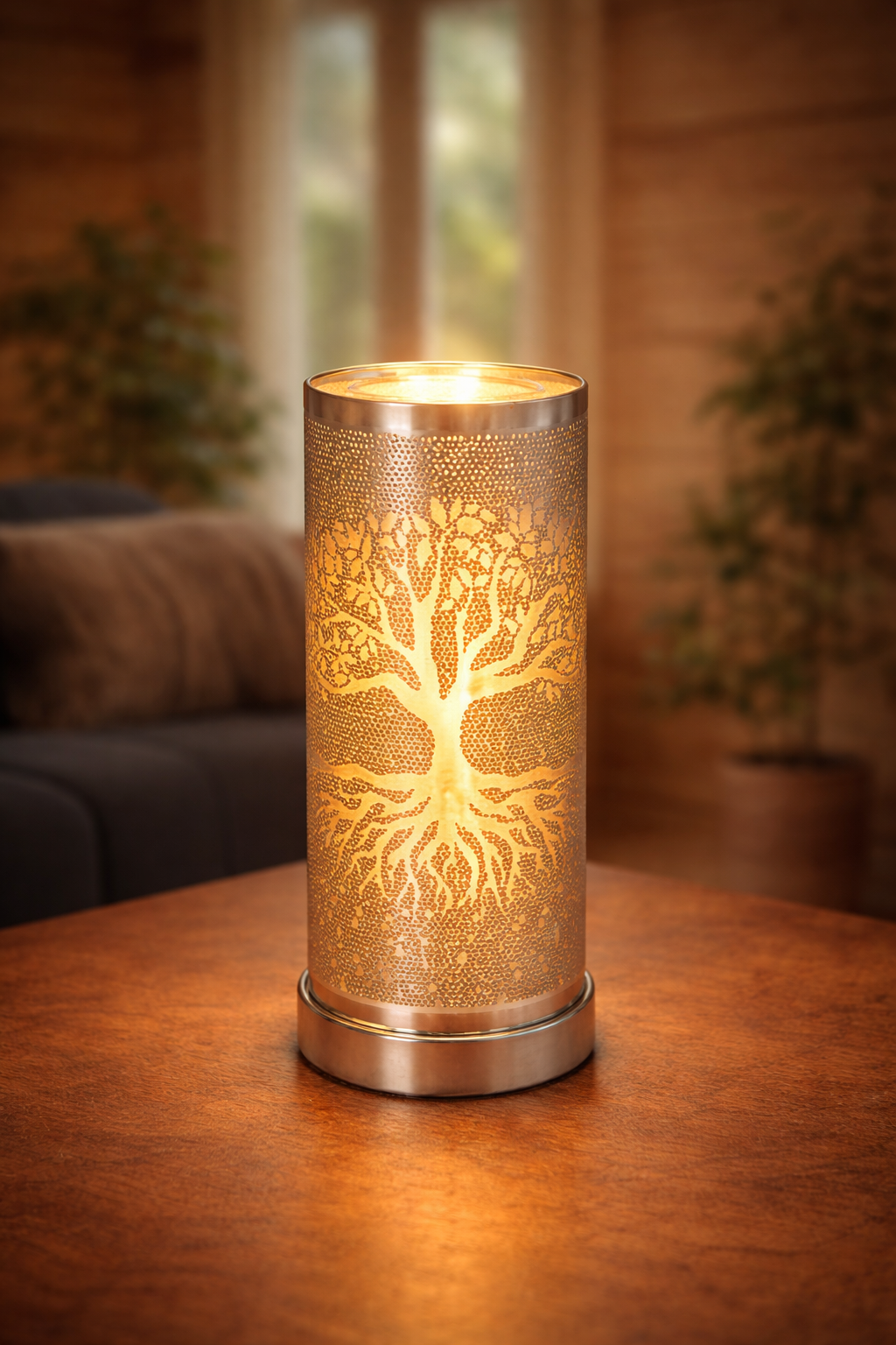 Lampe diffuseur parfum Arbre de vie LED 26 cm grand modèle
