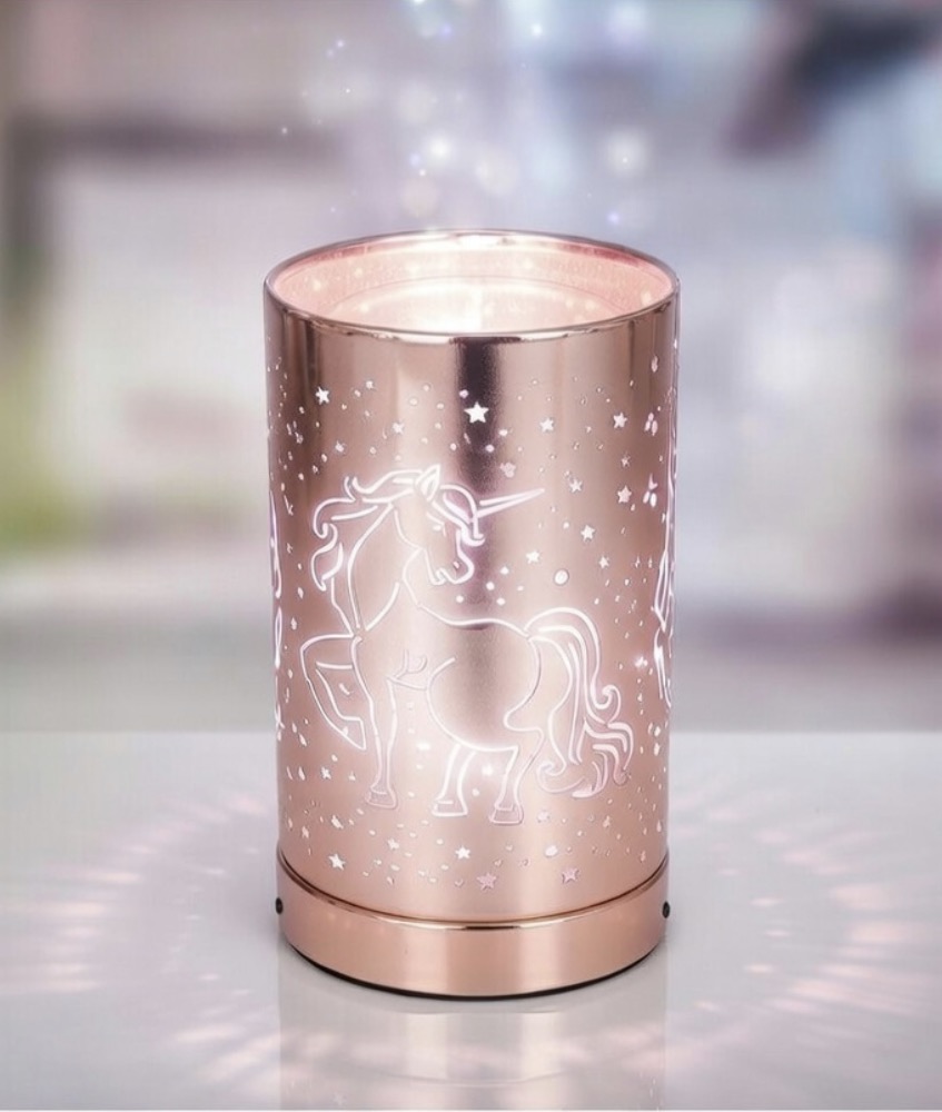 Lampe diffuseur parfum Licorne LED ambiance douce 18 cm