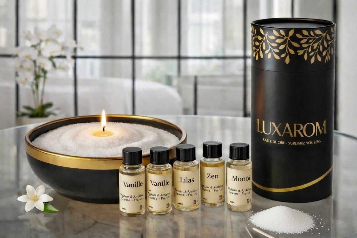 Coffret sable de bougie : bougie éternelle et 5 parfums