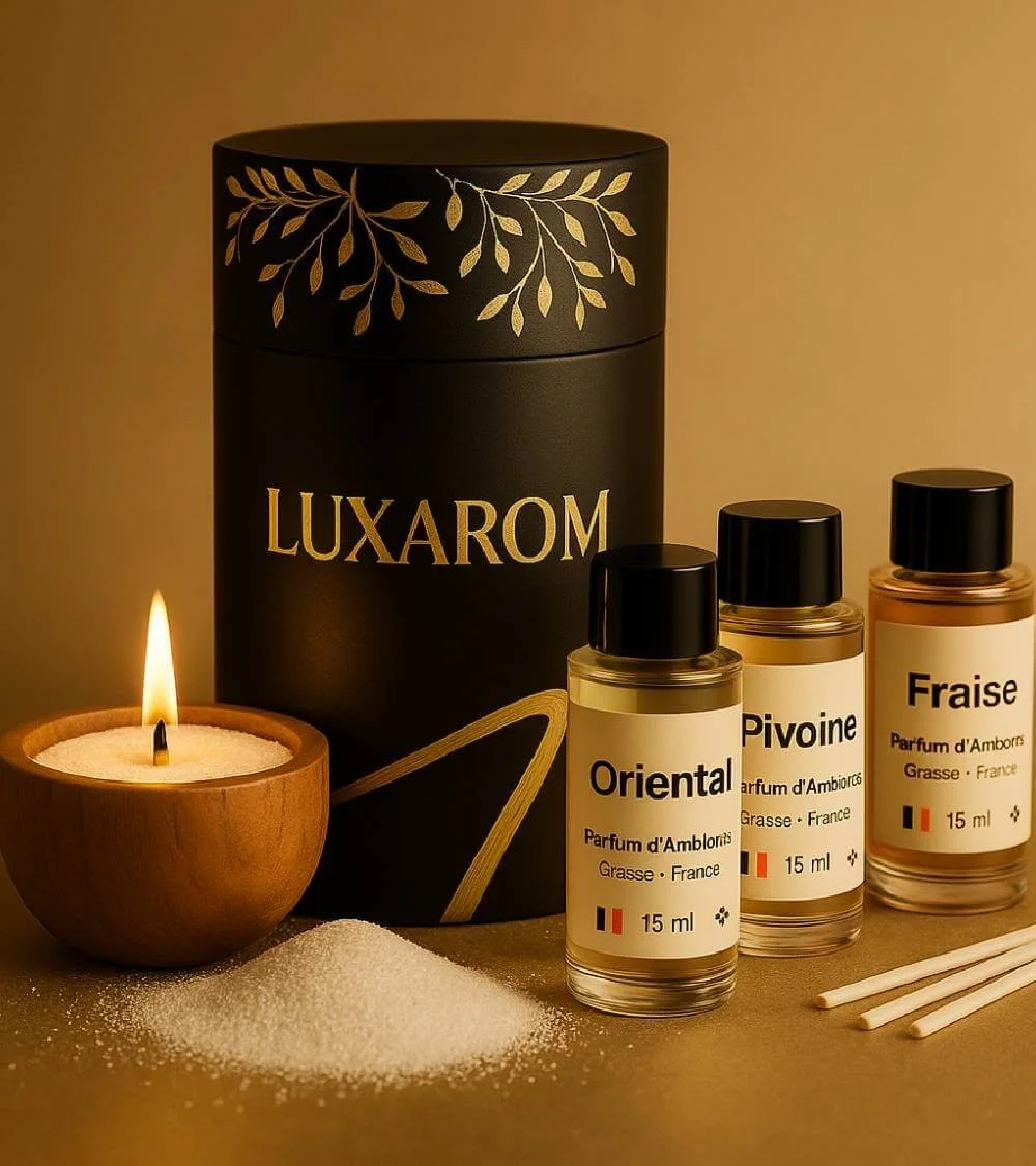 Rituel sensoriel : sable de bougie et 3 parfums