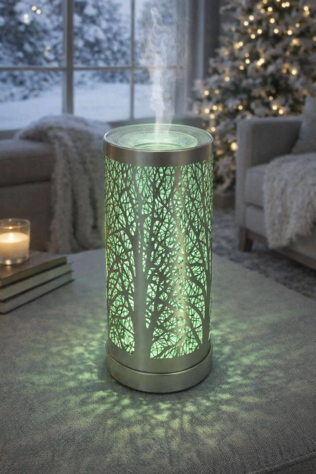 Lampe diffuseur parfum Arbre LED design 26 cm