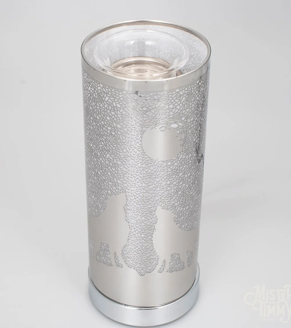 Lampe diffuseur parfum Loup LED ambiance mystique 26 cm