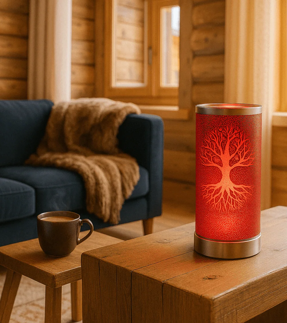 Lampe diffuseur parfum Arbre de vie LED 26 cm grand modèle