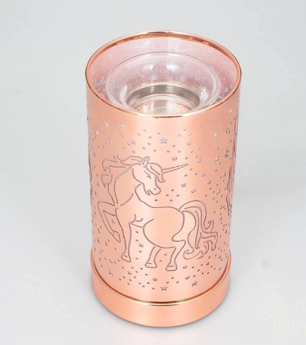 Lampe diffuseur parfum Licorne LED ambiance douce 18 cm