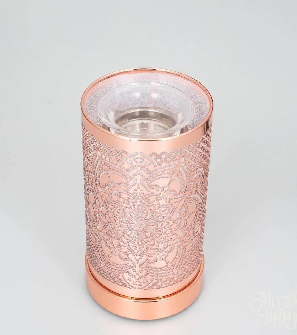 Lampe diffuseur parfum Mandala LED ambiance zen 18 cm