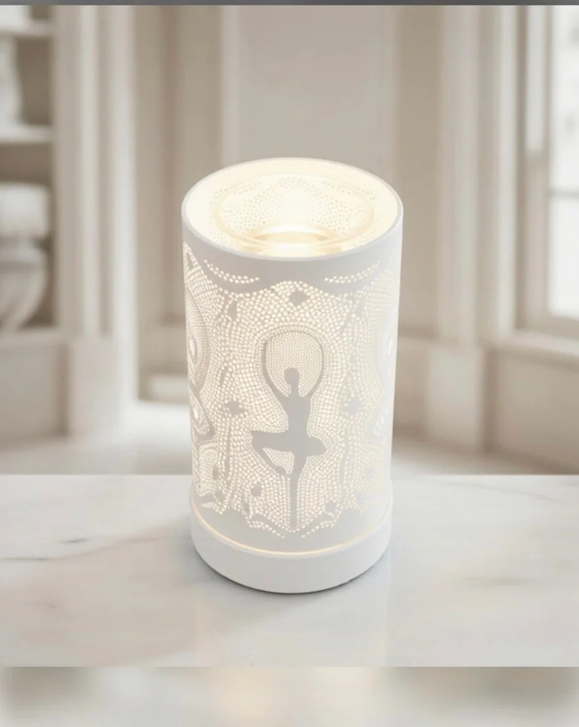 lampe diffuseur blanche, diffuseur parfum maison, lumière led, décoration intérieure, luxarom