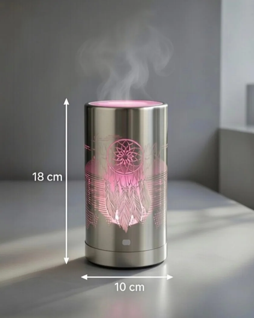 Lampe diffuseur parfum attrape-rêve bohème LED 18 cm