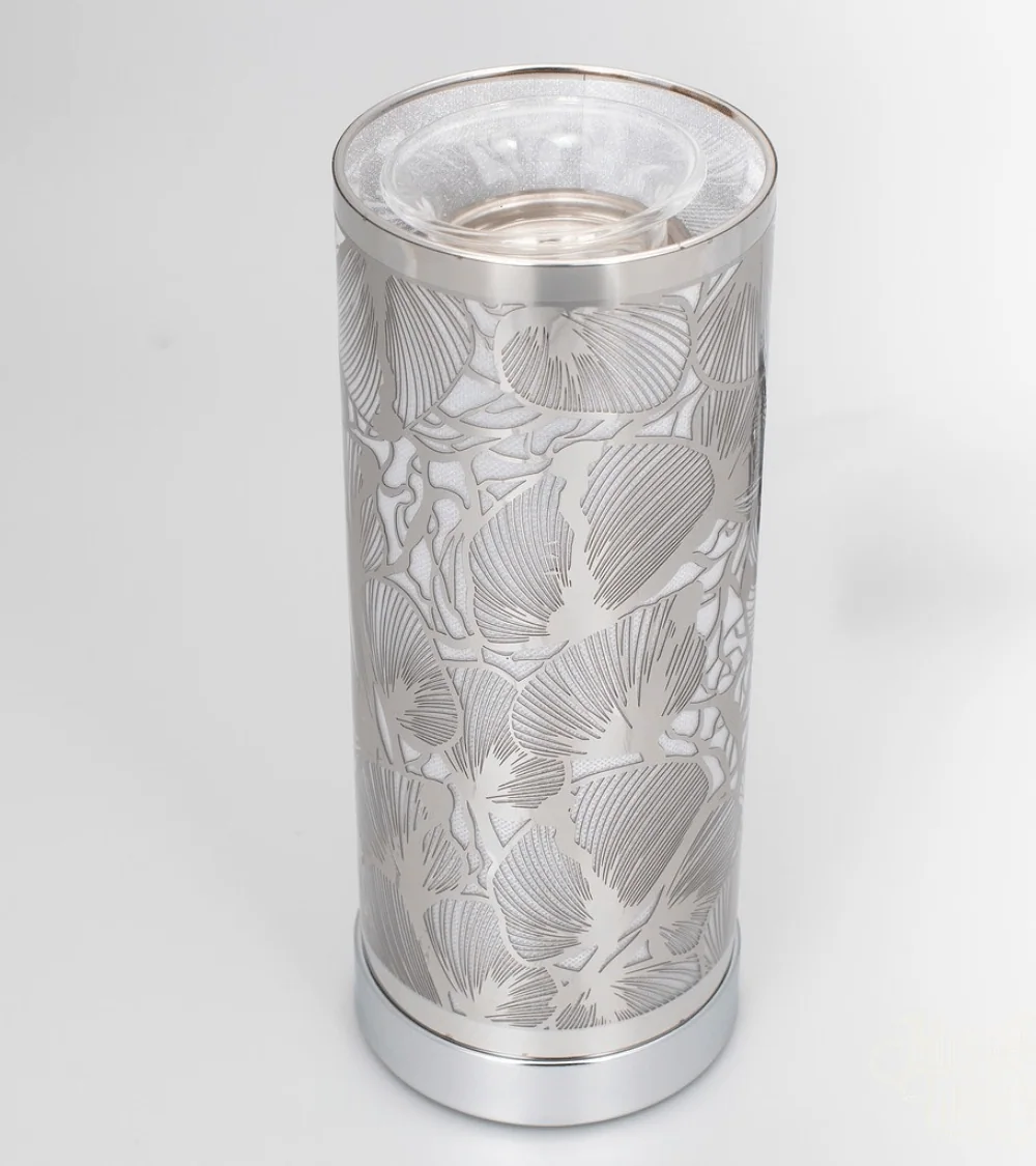 Lampe diffuseur parfum Nénuphar LED design zen 26 cm