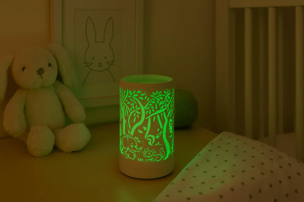 Lampe diffuseur parfum Forêt enchantée LED ambiance douce