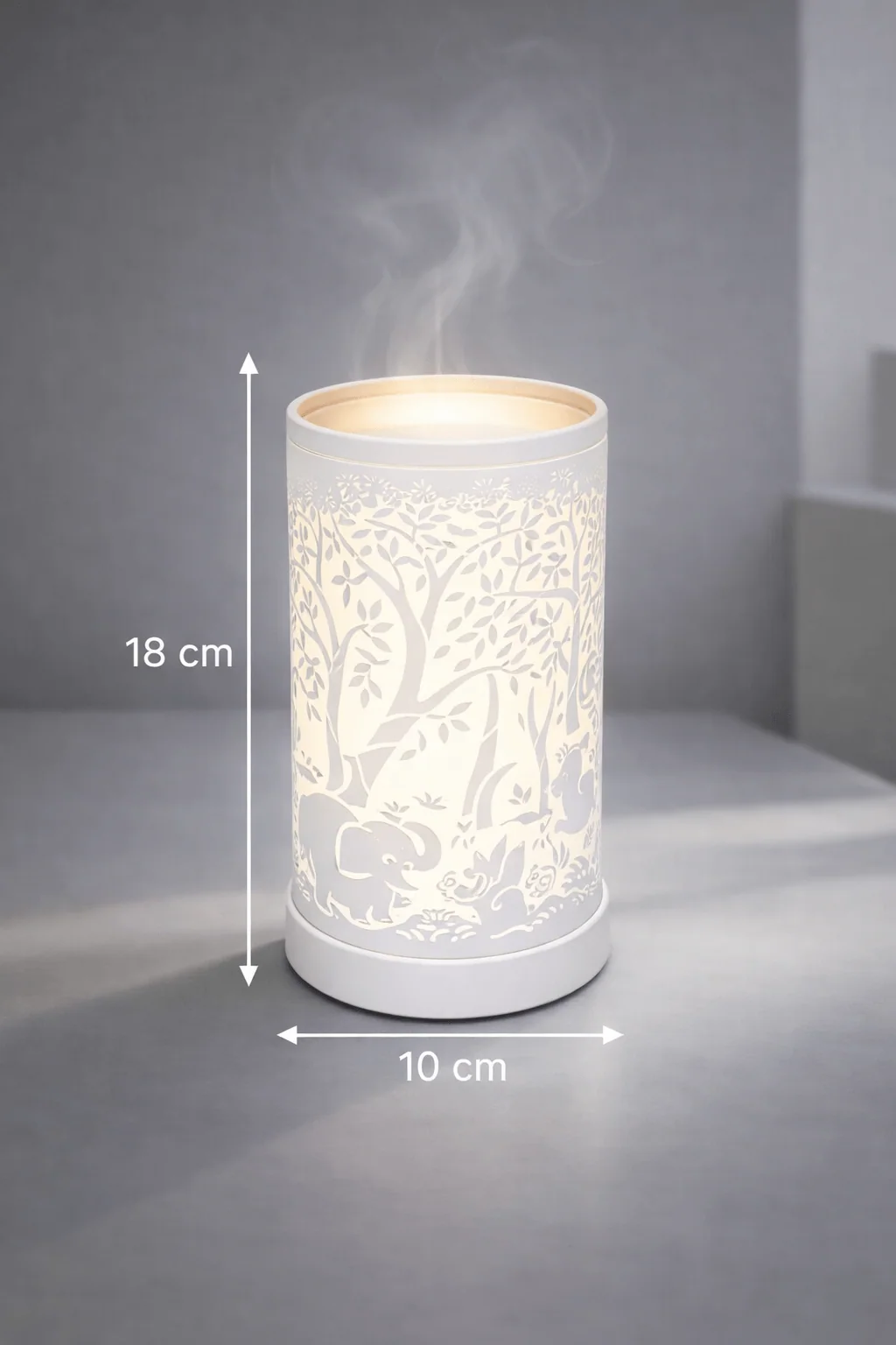 Lampe diffuseur parfum Forêt enchantée LED ambiance douce