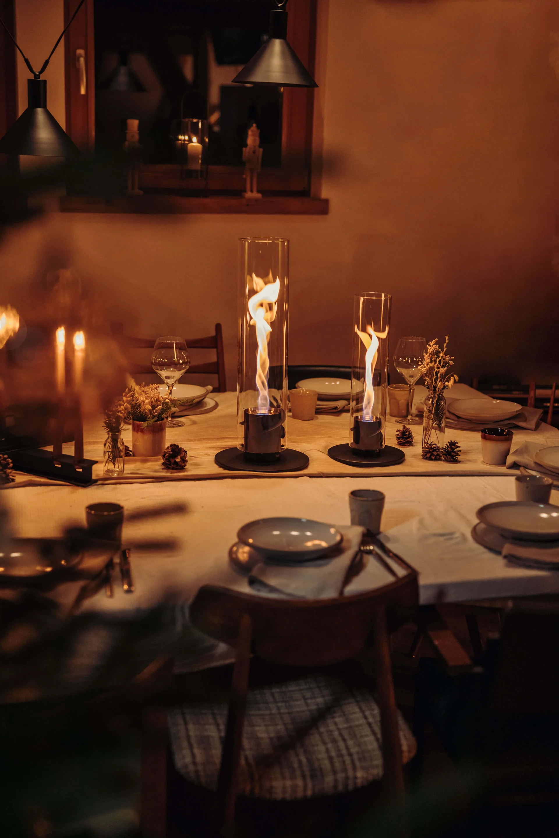 feu de table spin 900 bioethanol ambiance terrasse design flamme