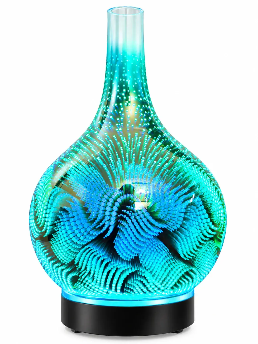 Diffuseur de Parfum Vapeur Florea 200 ml – Effet Floral 3D LED