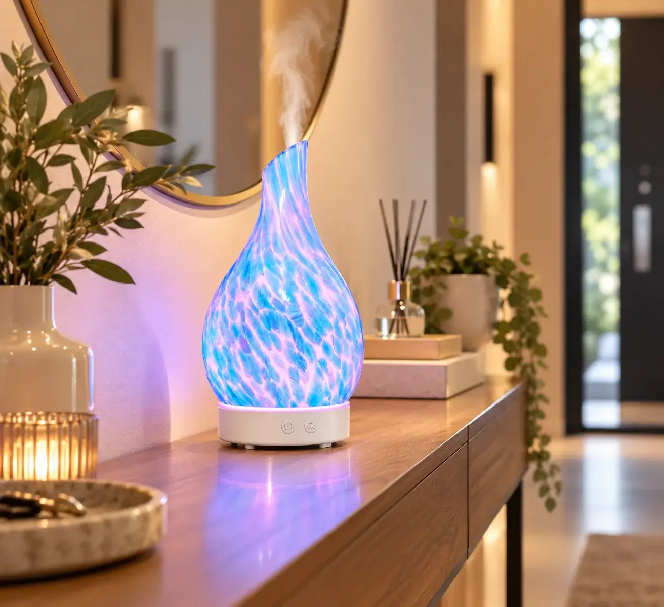 Diffuseur de parfum ultrasonique Azur 100 ml – Lampe LED décorative Luxarom